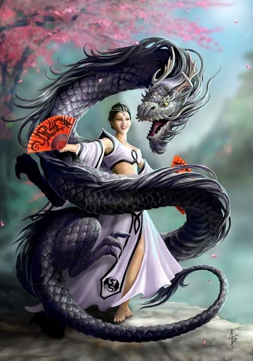 Dragon Dancer Card - 6 Pack by Anne Stokes