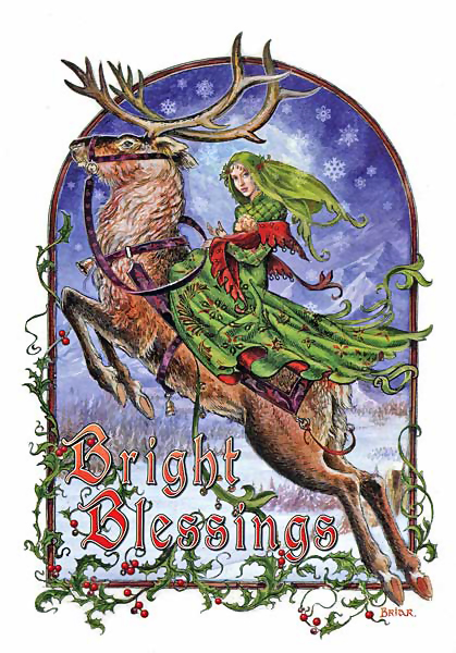 Briar Bright Blessings Midwinter Card - 6 pack  YULE