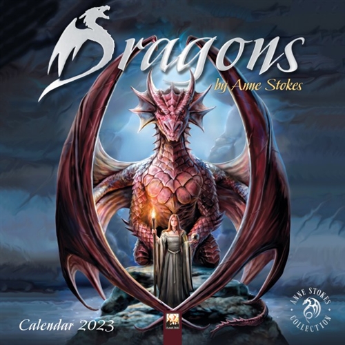 2023 Dragons Wall CALENDAR by Anne Stokes