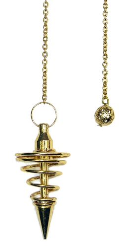 GOLD Metal Spiral Pendulum