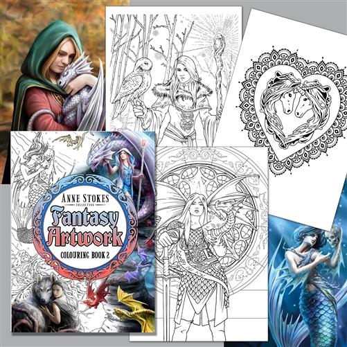 Anne Stokes Fantasy Art COLORING BOOK 2