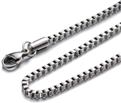 ''20'''' Stainless Steel 2.5mm Box Chain''