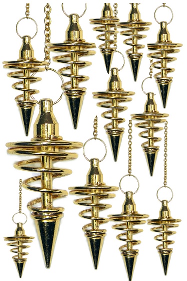 GOLD Metal Spiral Pendulums(12 pcs)