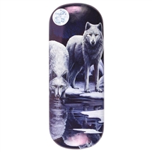 Winter Warriors (Wolf) Eye GLASS Case By Lisa Parker
