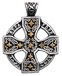 Runic Celtic Cross PENDANT for Knowledge and Magical Ability