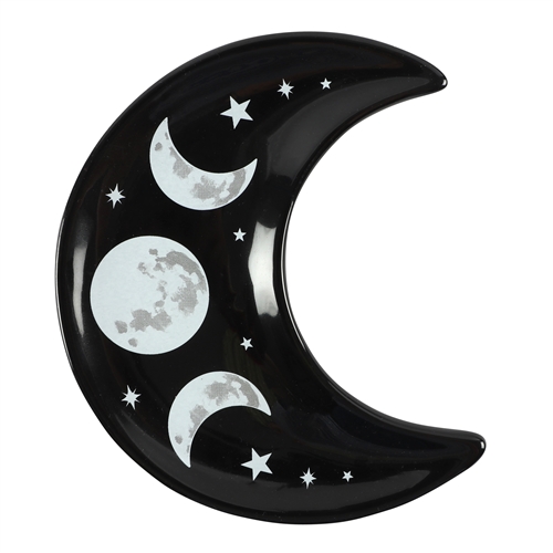 Crescent Triple Moon Trinket Dish